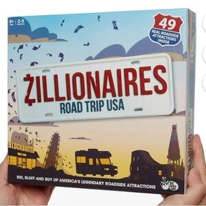 Zillionaires Road Trip USA Board Game
